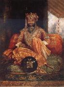 George Landseer His Highness Maharaja Tukoji II of Indore china oil painting artist